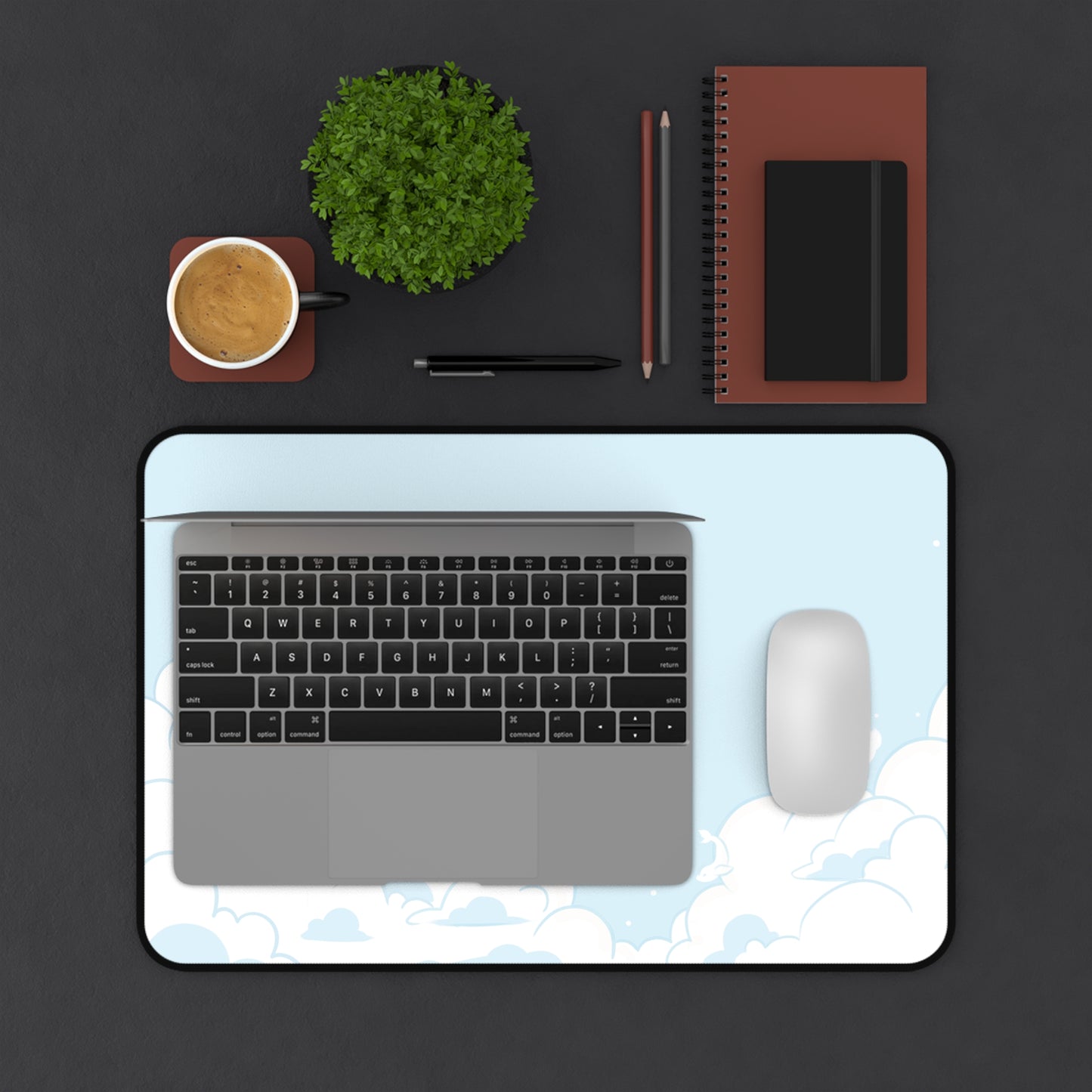 Koi Clouds Desk Mat