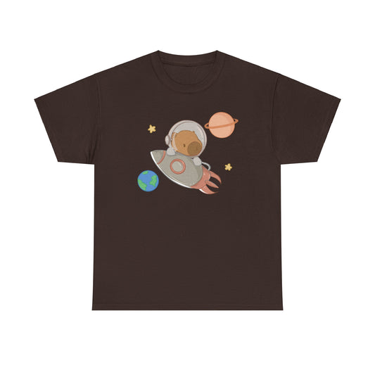 astronaut capybara tshirt