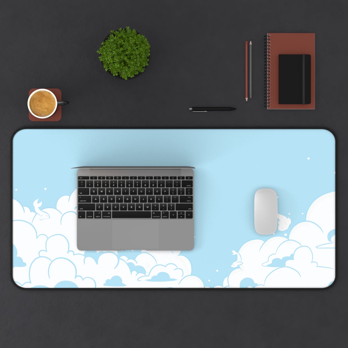 Koi Clouds Desk Mat