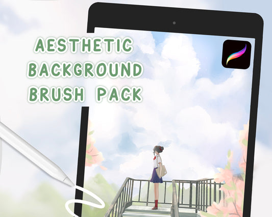 Aesthetic Anime Background Brush Set