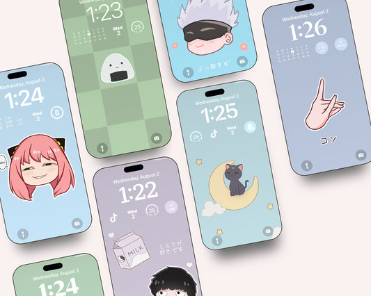 Kawaii Anime Inspired Phone Wallpaper Pack