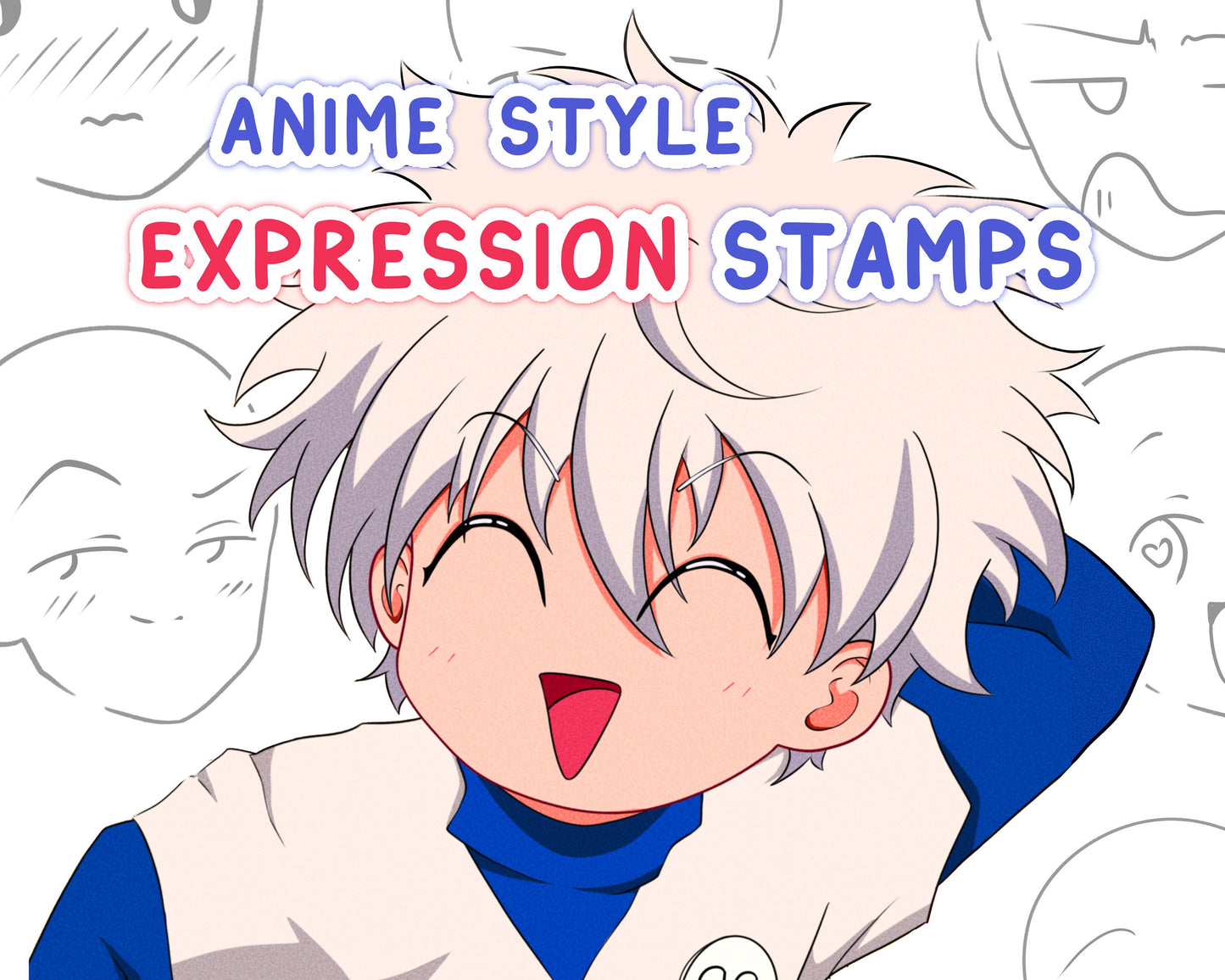 Anime Expression Stamp Brush Set