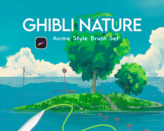 Ghibli Nature Anime Brush Set