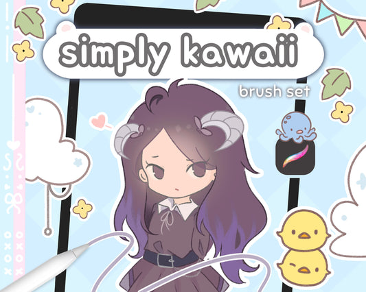 Simply Kawaii Brush Set